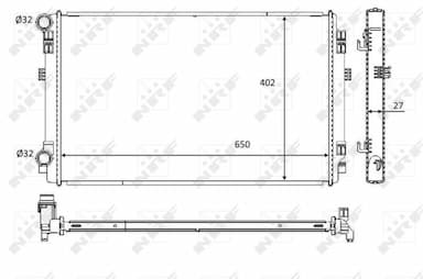 Radiators, Motora dzesēšanas sistēma NRF 58453 5