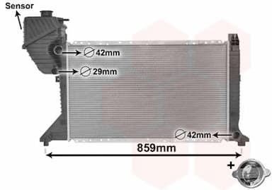 Radiators, Motora dzesēšanas sistēma VAN WEZEL 30002300 1