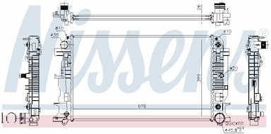 Radiators, Motora dzesēšanas sistēma NISSENS 67157A 6