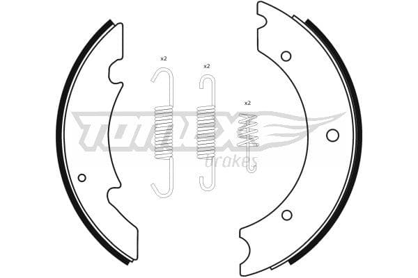 Bremžu loku komplekts TOMEX Brakes TX 23-42 1