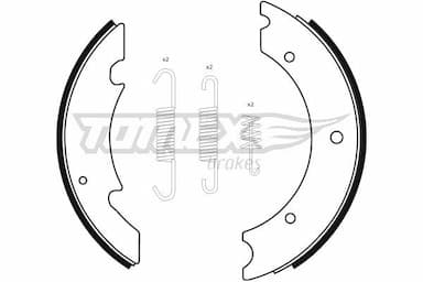 Bremžu loku komplekts TOMEX Brakes TX 23-42 1