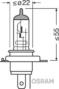 Kvēlspuldze ams-OSRAM 64185 3