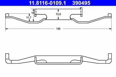 Atspere, Bremžu suports ATE 11.8116-0109.1 1