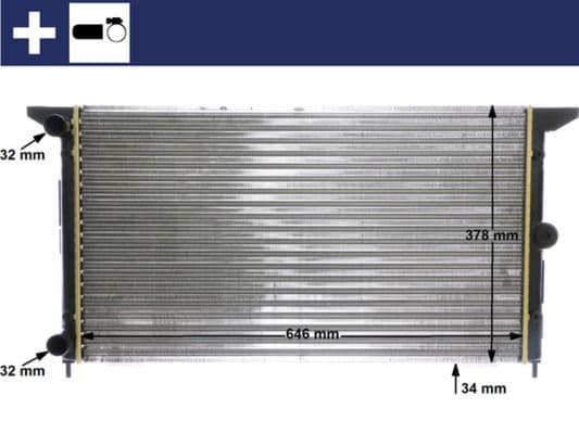 Radiators, Motora dzesēšanas sistēma MAHLE CR 607 000S 1