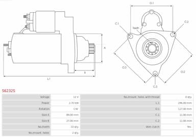 Starteris AS-PL S6232S 5