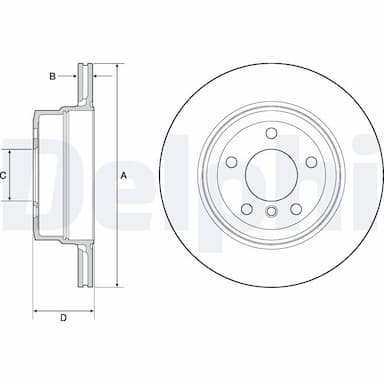 Bremžu diski DELPHI BG4695C 1