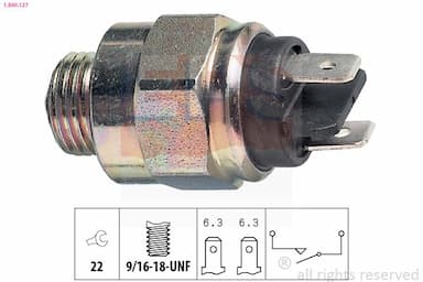 Slēdzis, Atpakaļgaitas signāla lukturis EPS 1.860.127 1