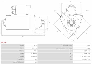 Starteris AS-PL S6019 5