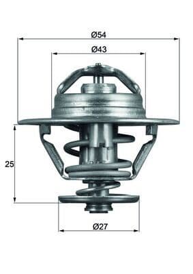 Termostats, Dzesēšanas šķidrums MAHLE TX 93 83D 1