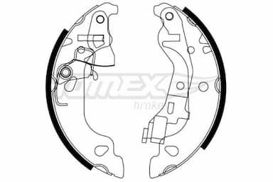 Bremžu loku komplekts TOMEX Brakes TX 21-58 1