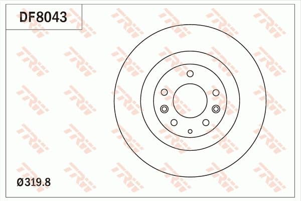 Bremžu diski TRW DF8043 1