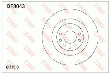 Bremžu diski TRW DF8043 1