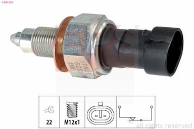 Slēdzis, Atpakaļgaitas signāla lukturis EPS 1.860.258 1