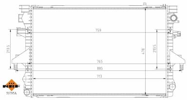 Radiators, Motora dzesēšanas sistēma NRF 53795A 5