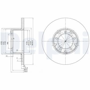 Bremžu diski DELPHI BG2265 1