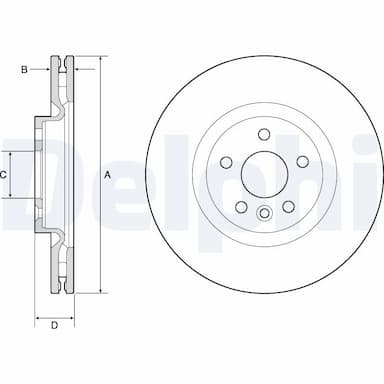 Bremžu diski DELPHI BG9183C 1