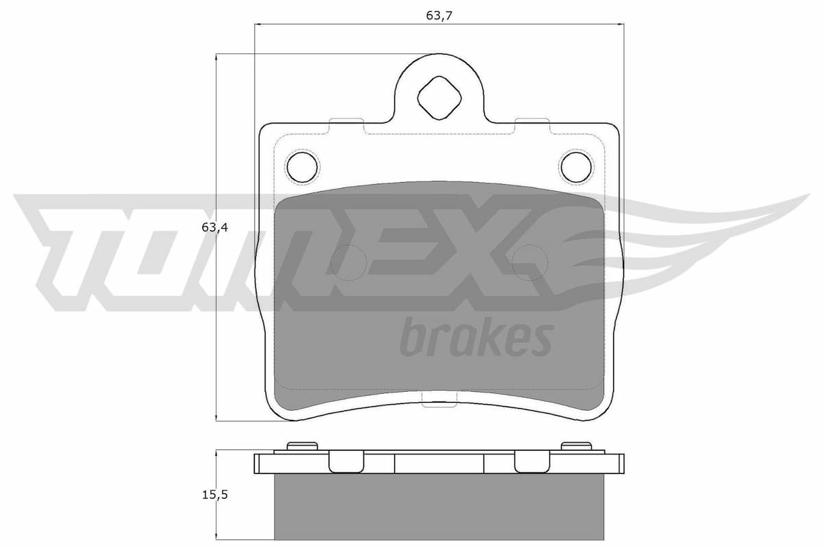 Bremžu uzliku kompl., Disku bremzes TOMEX Brakes TX 12-77 1