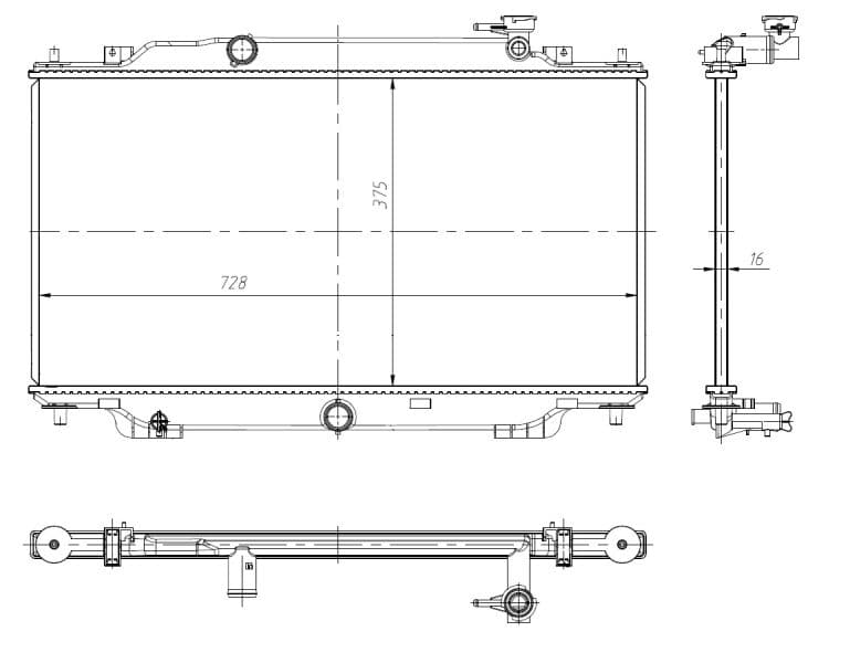 Radiators, Motora dzesēšanas sistēma NRF 550024 1