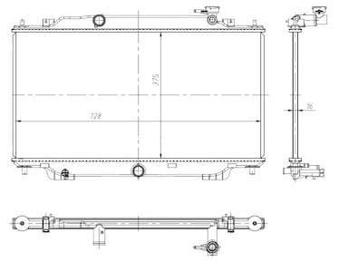 Radiators, Motora dzesēšanas sistēma NRF 550024 1