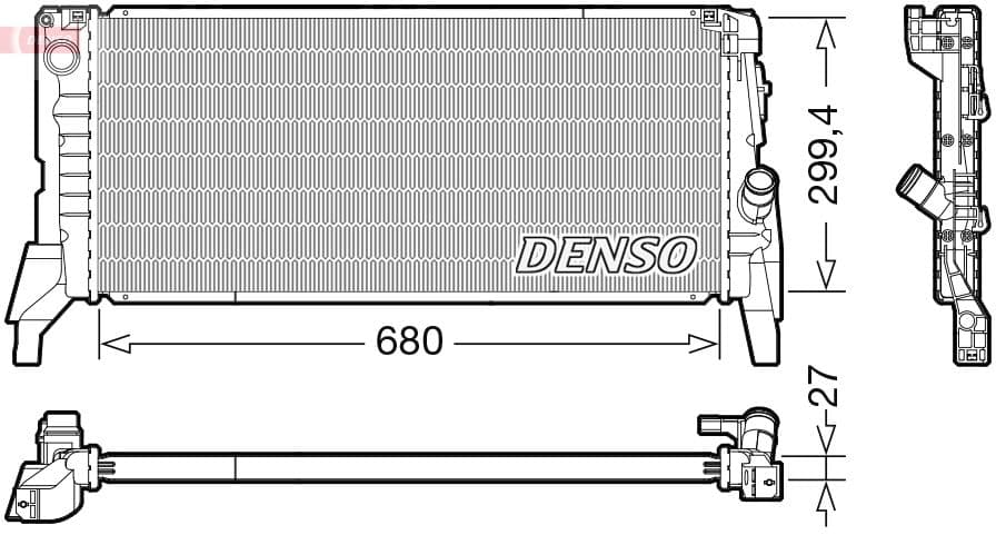 Radiators, Motora dzesēšanas sistēma DENSO DRM05119 1