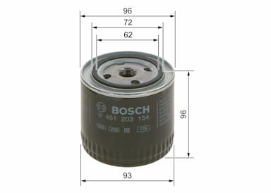 Eļļas filtrs BOSCH 0 451 203 154 5