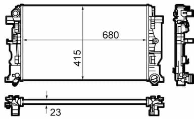 Radiators, Motora dzesēšanas sistēma MAHLE CR 1710 000S 13