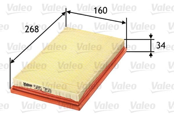 Gaisa filtrs VALEO 585359 1