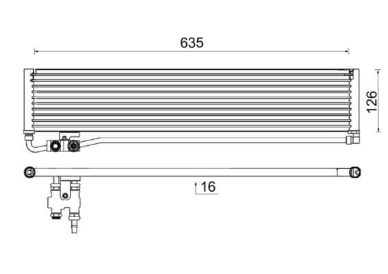 Eļļas radiators, Automātiskā pārnesumkārba MAHLE CLC 232 000P 1