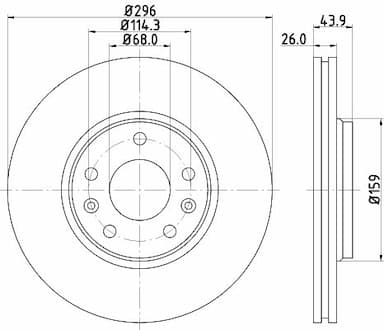 Bremžu diski HELLA 8DD 355 116-161 1