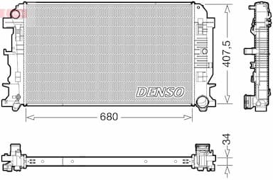 Radiators, Motora dzesēšanas sistēma DENSO DRM17117 1