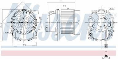 Salona ventilators NISSENS 87504 6