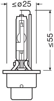 Kvēlspuldze ams-OSRAM 66250CBN 3