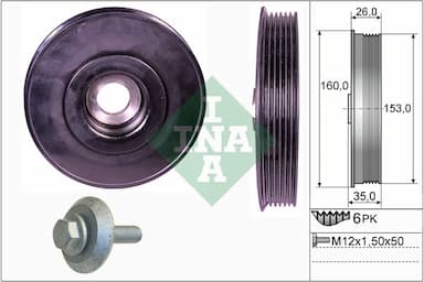 Siksnas skriemeļa komplekts, Kloķvārpsta Schaeffler INA 544 0079 20 1