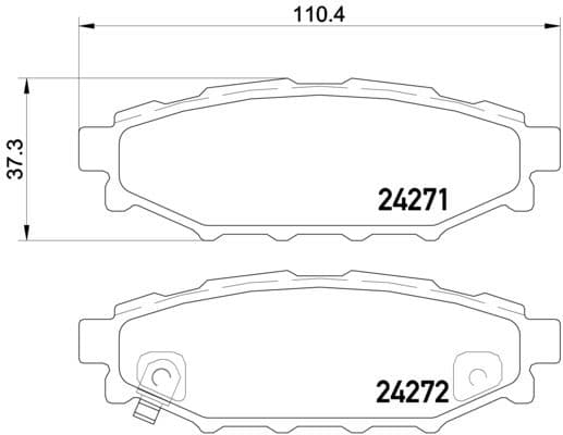 Bremžu uzliku kompl., Disku bremzes BREMBO P 78 020 1