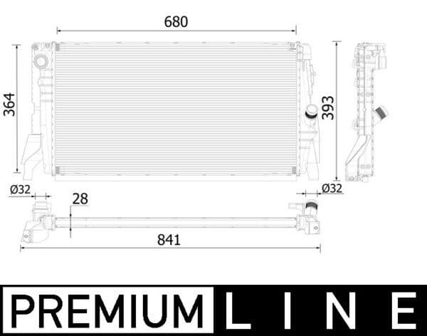 Radiators, Motora dzesēšanas sistēma MAHLE CR 2314 000P 1