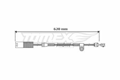 Indikators, Bremžu uzliku nodilums TOMEX Brakes TX 30-32 1