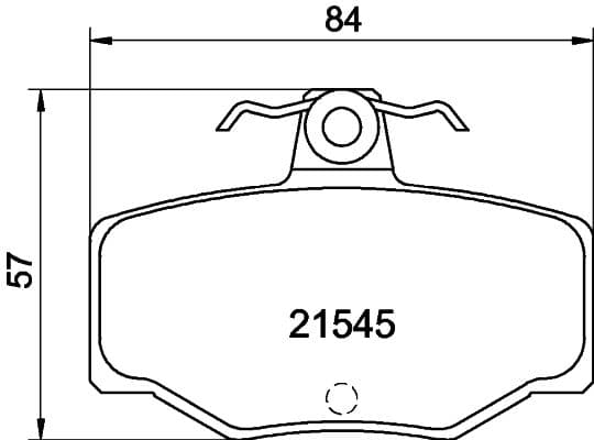 Bremžu uzliku kompl., Disku bremzes HELLA 8DB 355 018-021 1