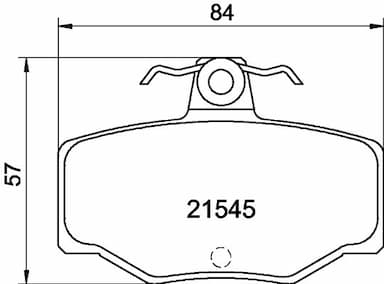 Bremžu uzliku kompl., Disku bremzes HELLA 8DB 355 018-021 1