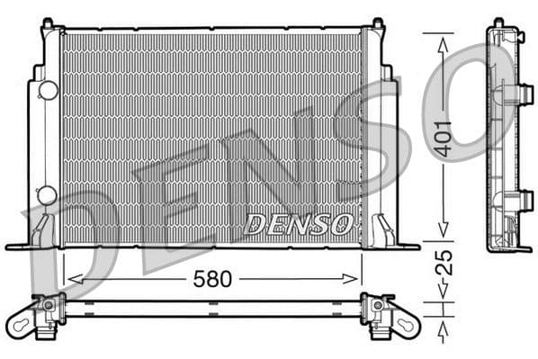 Radiators, Motora dzesēšanas sistēma DENSO DRM09122 1