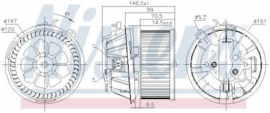 Salona ventilators NISSENS 87481 6