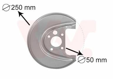 Dubļu sargs, Bremžu disks VAN WEZEL 5888373 1