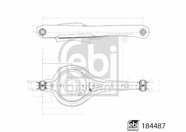 Neatkarīgās balstiekārtas svira, Riteņa piekare FEBI BILSTEIN 184487 1