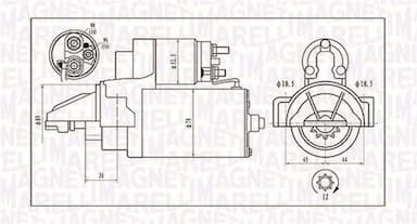 Starteris MAGNETI MARELLI 063721421010 1