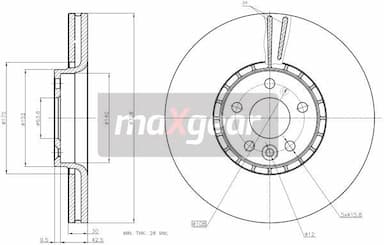 Bremžu diski MAXGEAR 19-2336 2