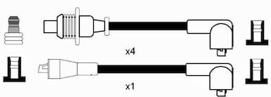 Augstsprieguma vadu komplekts NGK 7157 2