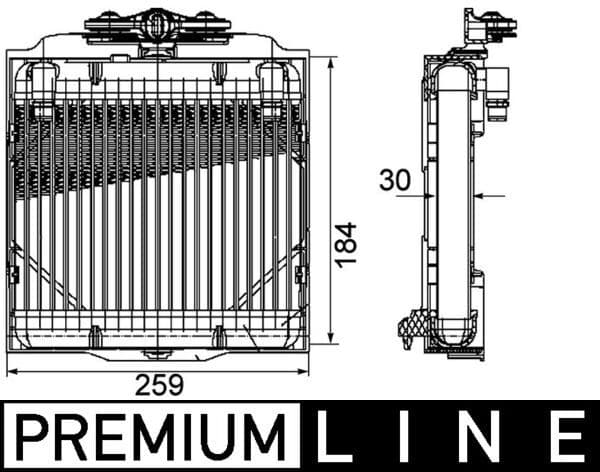 Eļļas radiators, Automātiskā pārnesumkārba MAHLE CLC 102 000P 1