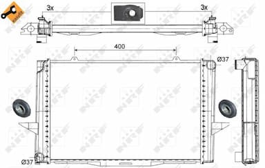 Radiators, Motora dzesēšanas sistēma NRF 509509 5