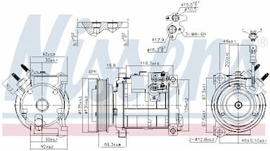 Kompresors, Gaisa kond. sistēma NISSENS 890152 7