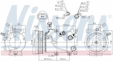 Kompresors, Gaisa kond. sistēma NISSENS 890235 7