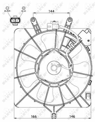 Ventilators, Motora dzesēšanas sistēma NRF 47512 3